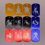 Vojenská známka lesklá hliníková s gravírovaným