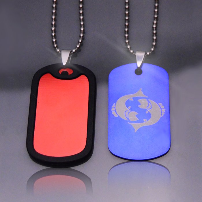 Vojenská známka lesklá hliníková s gravírovaným